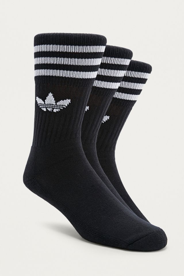 adidas Black Crew Sport Socks Pack Urban Outfitters UK