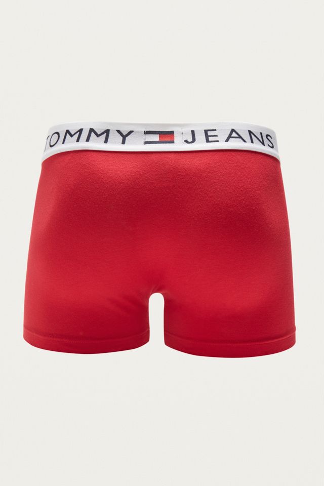 Tommy Jeans Red Cotton Boxer Trunks #1