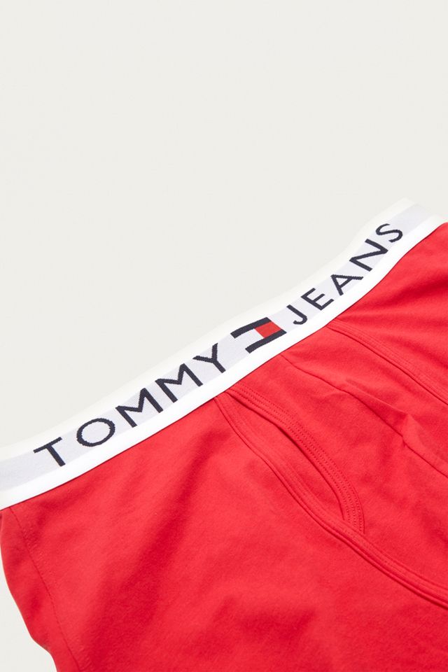 Tommy Jeans Red Cotton Boxer Trunks #2