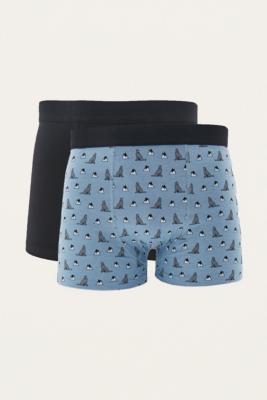 UO Wolf Mountain Boxer Trunks 2-Pack | Urban Outfitters UK