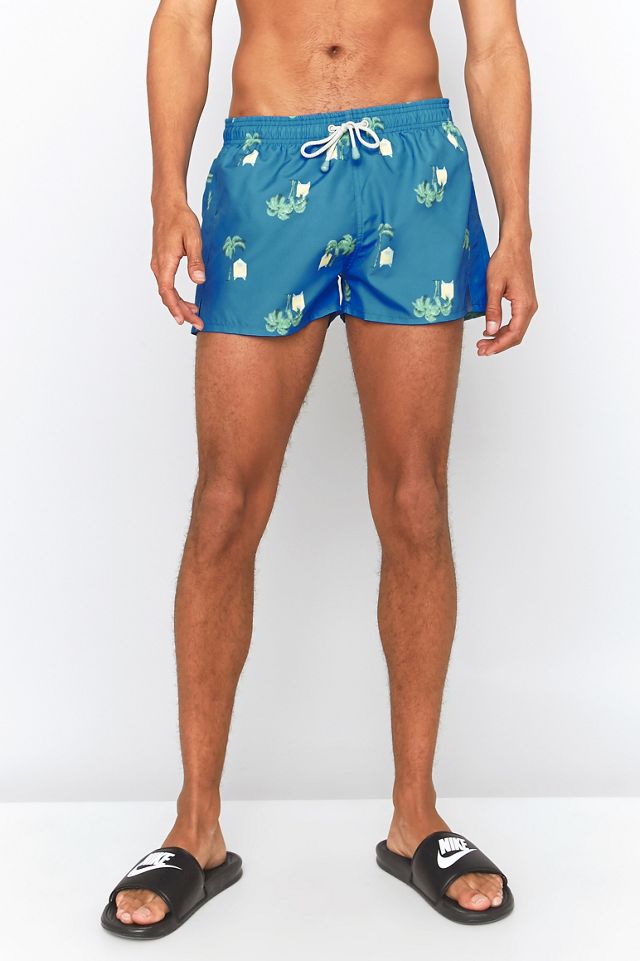 Oiler & Boiler Tuckernuck Blue Beach Print Swim Shorts #1