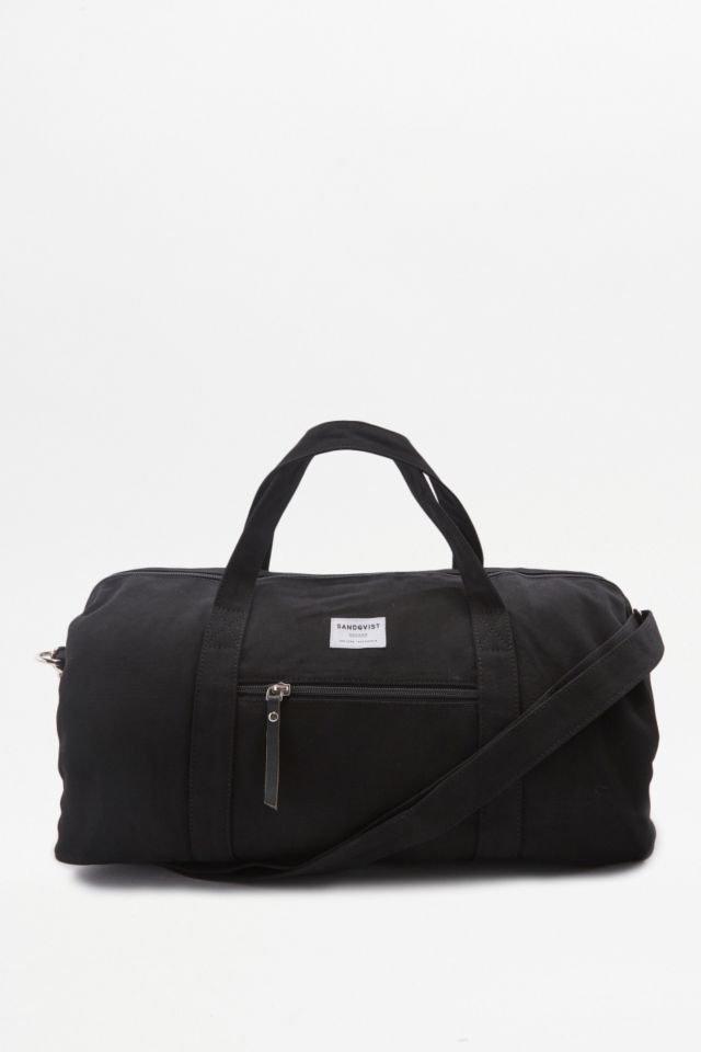 Sandqvist Sonny Black Holdall Bag | Urban Outfitters UK