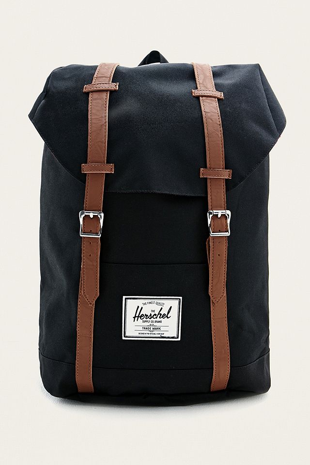 Herschel Supply Co. Retreat Black Backpack | Urban Outfitters UK