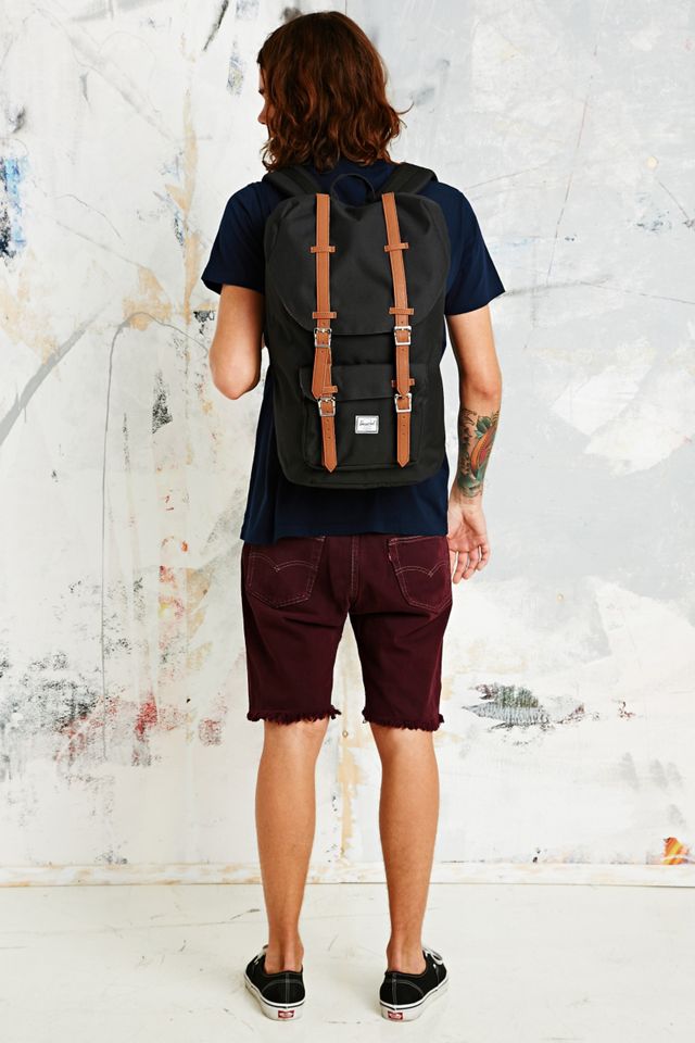 Herschel Supply co. „Little America" Schwarzer Rucksack #1