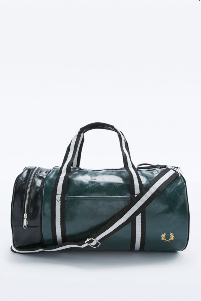 Fred Perry Classic Bottle Green Barrel Bag