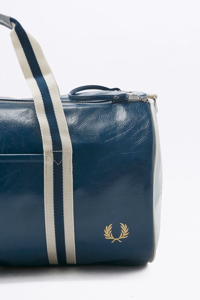Fred Perry Classic Blue and Grey Barrel Bag #2