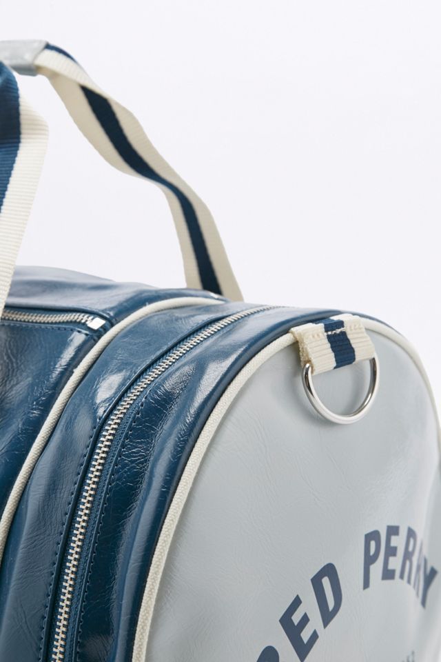 Fred Perry Classic Blue and Grey Barrel Bag #5