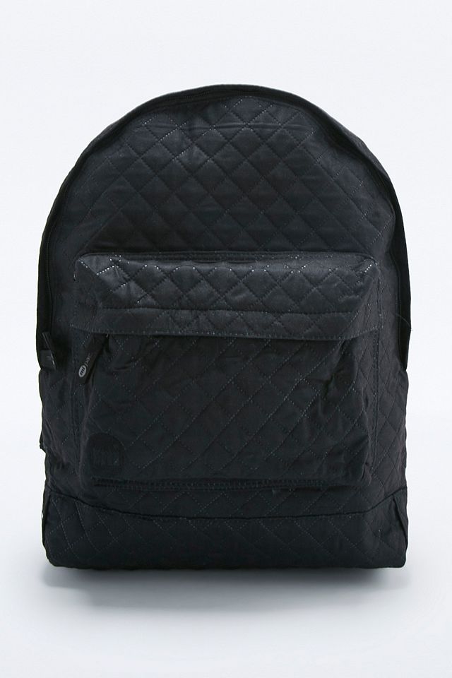 Mi-Pac Quilted Black Backpack | Urban Outfitters UK