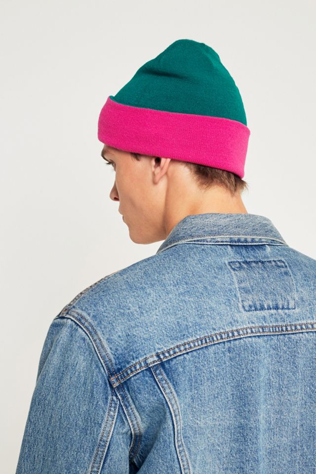FILA Pink and Green Beanie #4