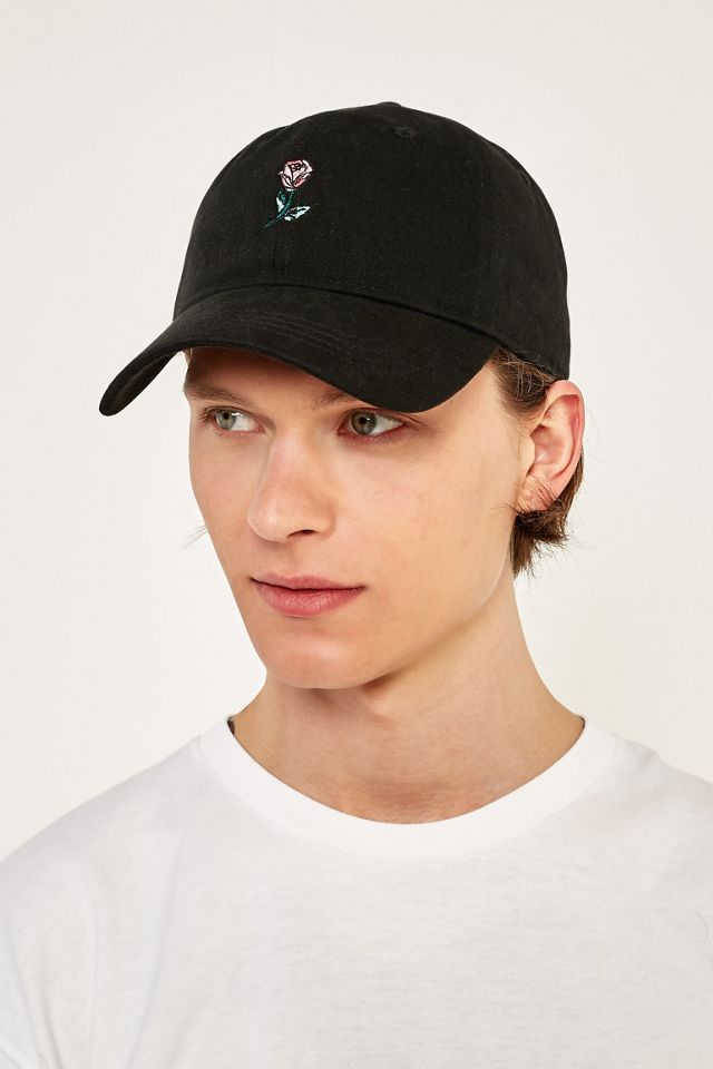 UO Rose Motif Black Cap #1