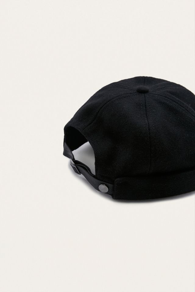UO Black Melton Docker Cap #2