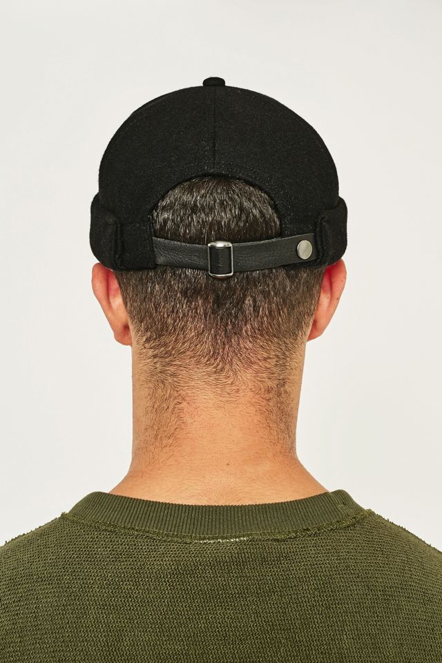 UO Black Melton Docker Cap #3