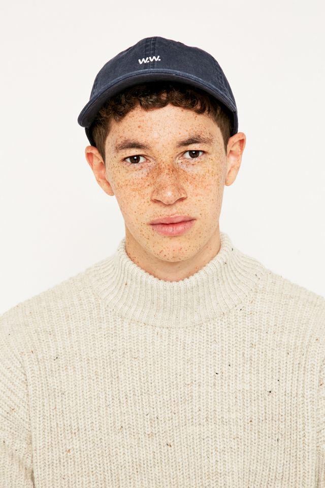 Wood Wood – Flache Cap in Marineblau #2