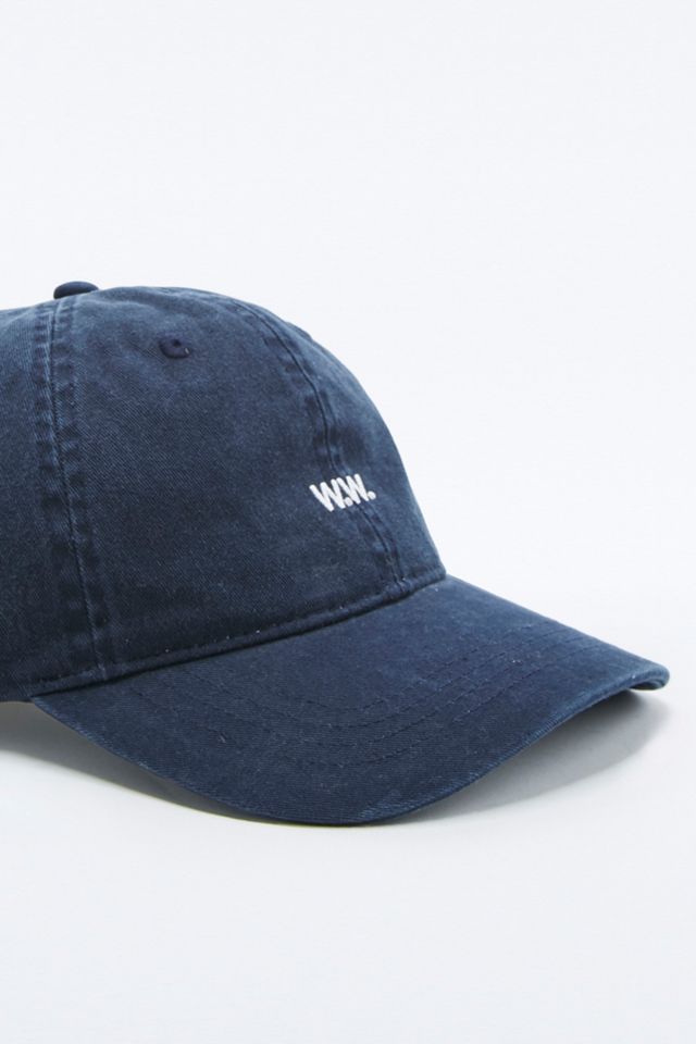 Wood Wood – Flache Cap in Marineblau #4