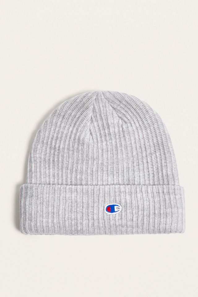 Champion Grey Marl Logo Beanie #1
