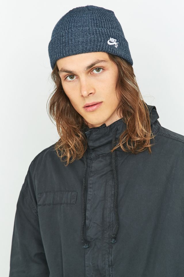 Nike SB – Beanie „Fisherman“ in Marineblau #1