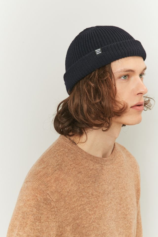 Herschel Supply co. Buoy Washed Navy Beanie Urban Outfitters UK