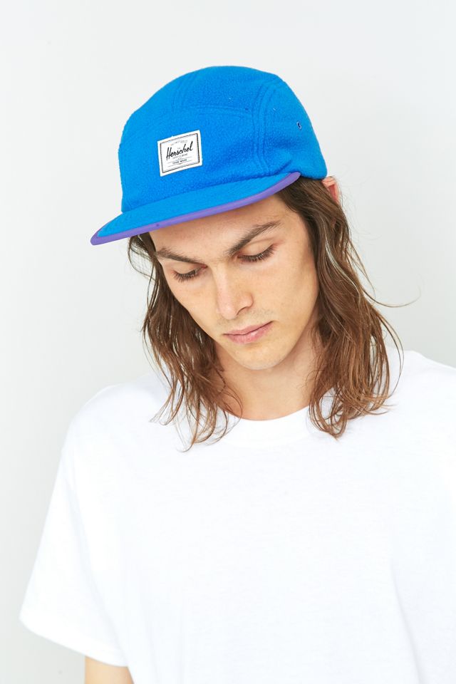 Herschel Supply co. Glendale Cobalt Fleece Classic 5 Panel Cap #1