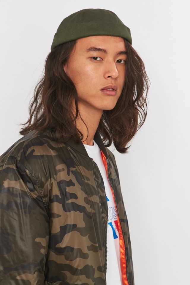 Urban Outfitters Washed Canvas Khaki Docker Hat #4