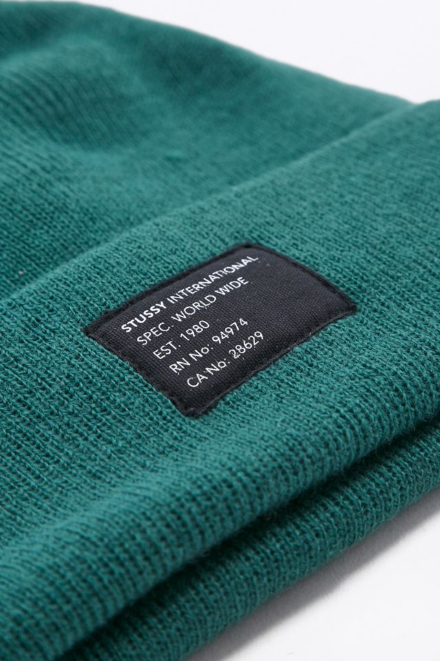 Stussy - Bonnet style vigile vert #2