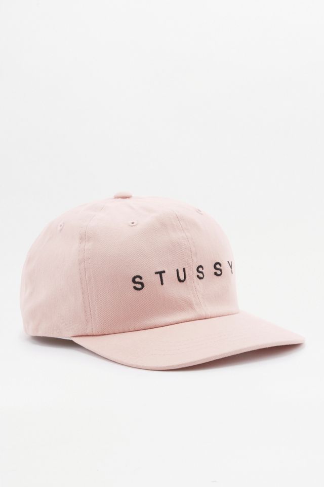 Stussy pink store baseball hat