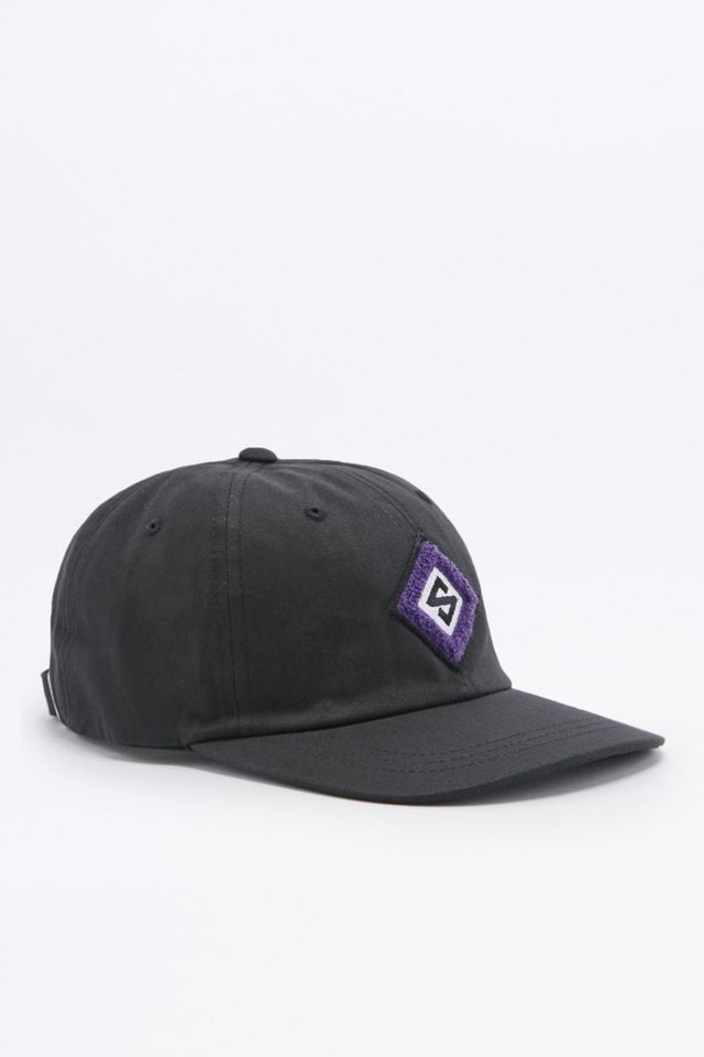 Stussy - Casquette en maille chenille avec logo losange noire
