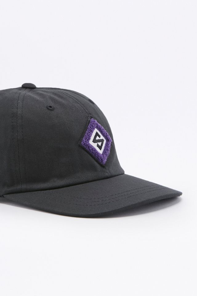 Stussy - Casquette en maille chenille avec logo losange noire #2