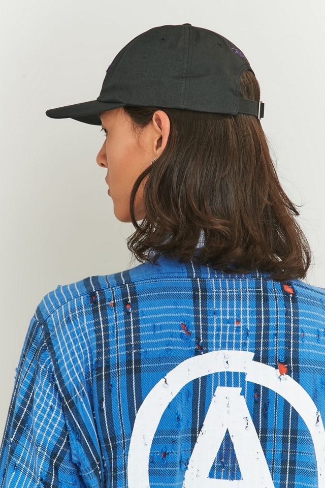 Stussy - Casquette en maille chenille avec logo losange noire #3