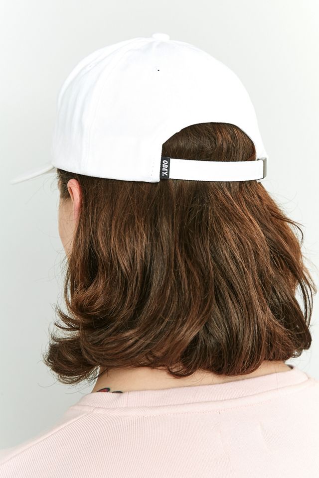 OBEY Flower White 6-Panel Cap #3