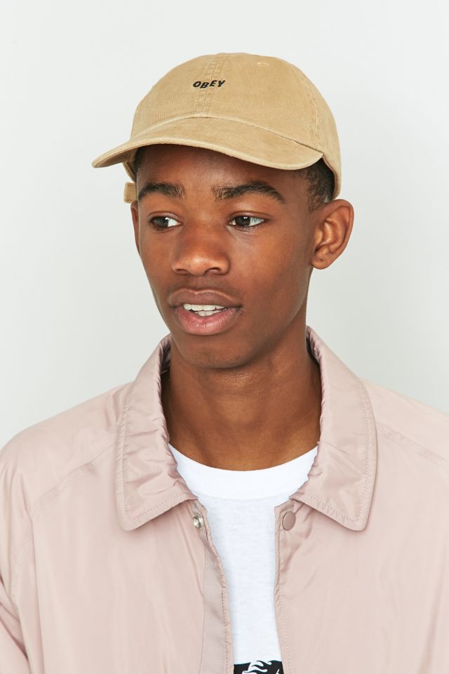 Obey Jumbled Bar Beige Cap #1
