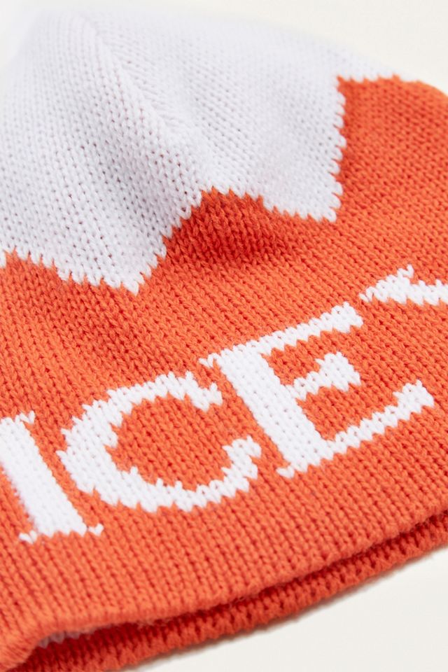 Icey Orange and White Beanie #2