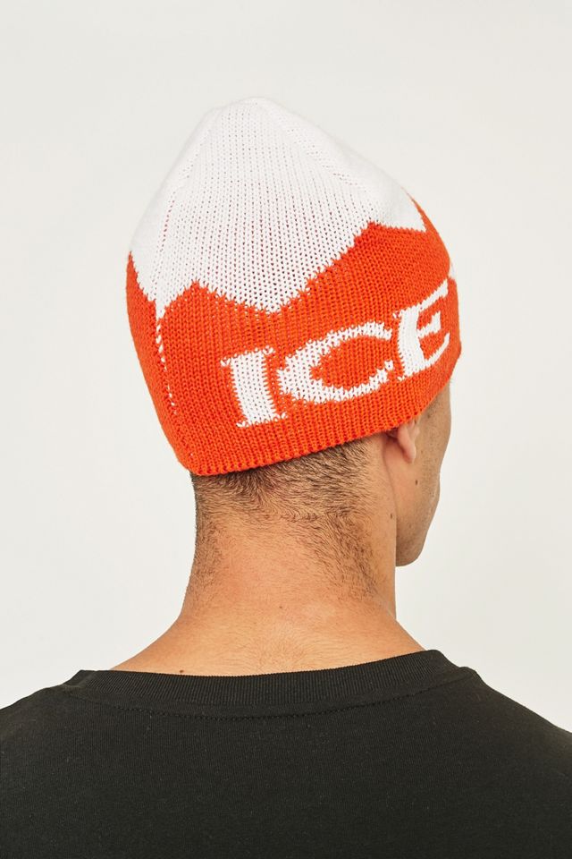 Icey Orange and White Beanie #4