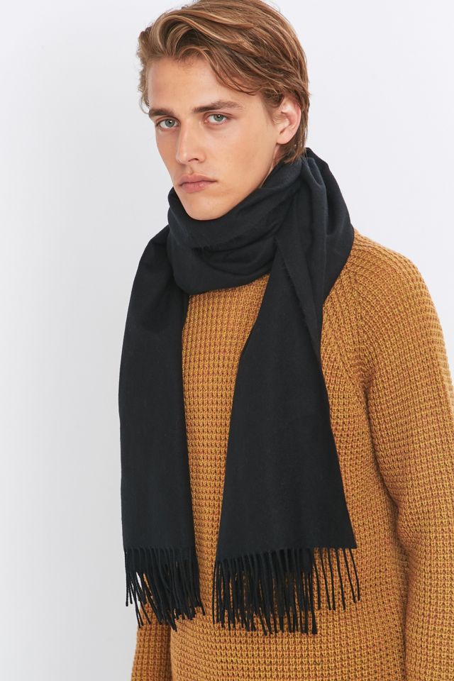 Oversized Black Scarf Oversize Mohair Scarf Black