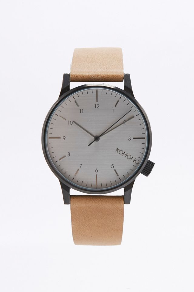 Cognac Winston Regal Watch Komono Winston Regal Komono Watch Bands