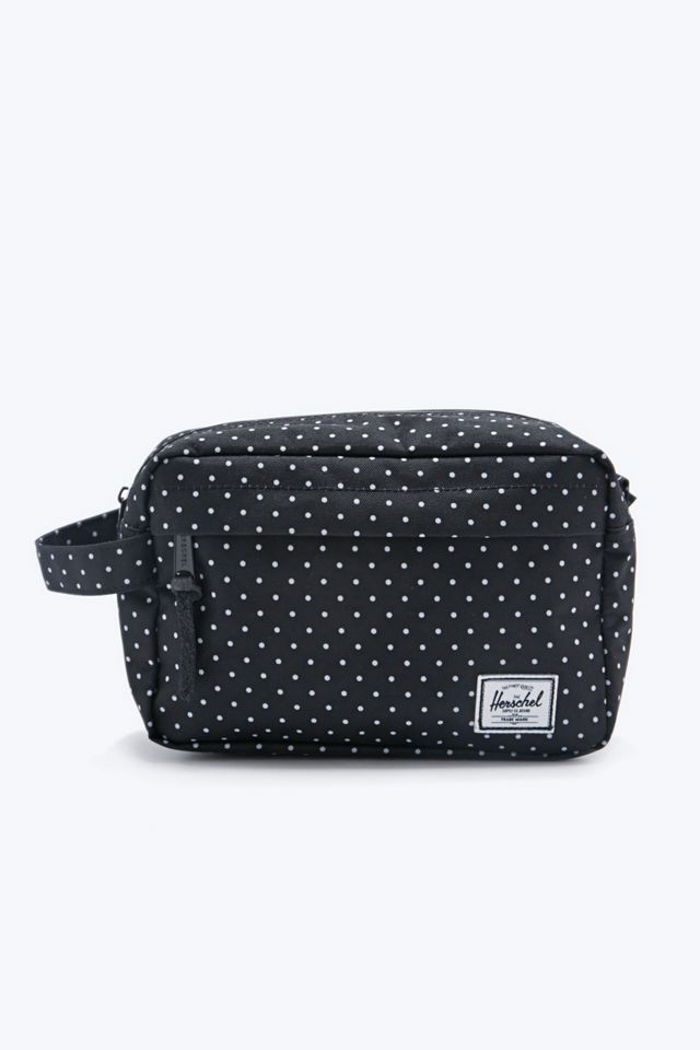 Herschel Supply co. Chapter Polka Dot Wash Bag in Black Urban