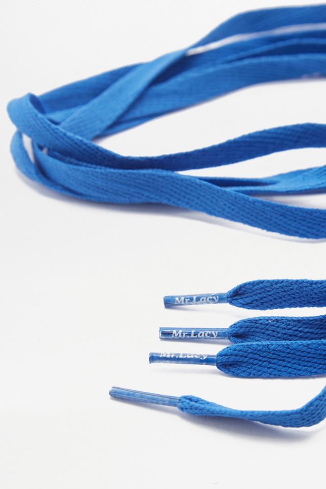 Mr. Lacy Blue Flat Shoe Lace Belt