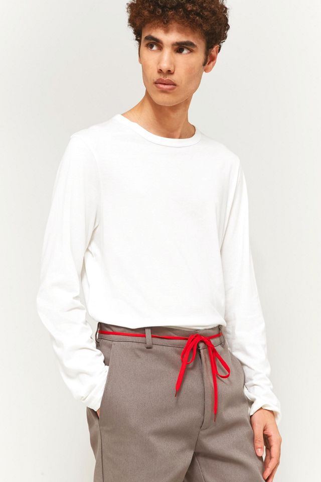 Red Shoe Lace Belt #1