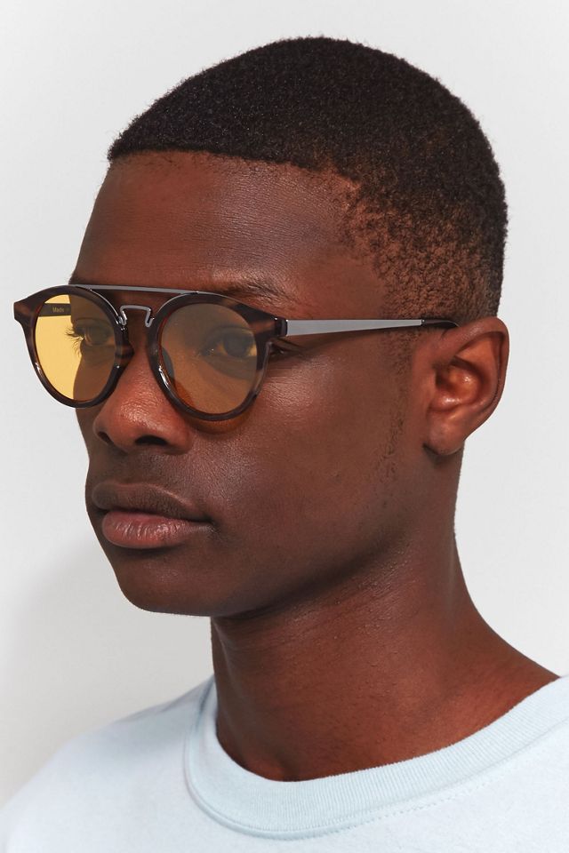 Urban Outfitters - Lunettes de soleil à demi-monture en écaille caramel #1
