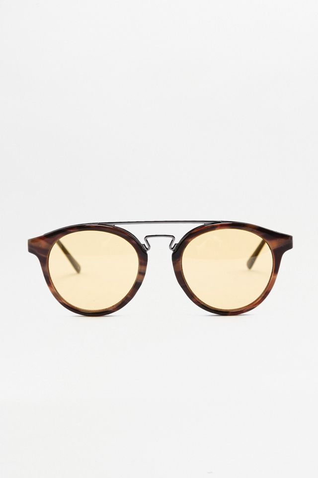 Urban Outfitters - Lunettes de soleil à demi-monture en écaille caramel #2