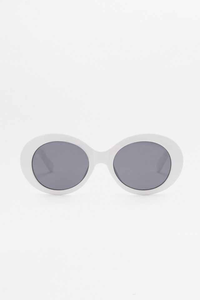 Kurt - Lunettes de soleil rondes blanches #2