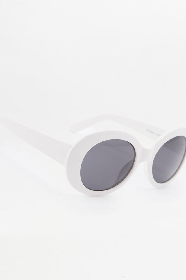 Kurt - Lunettes de soleil rondes blanches #3
