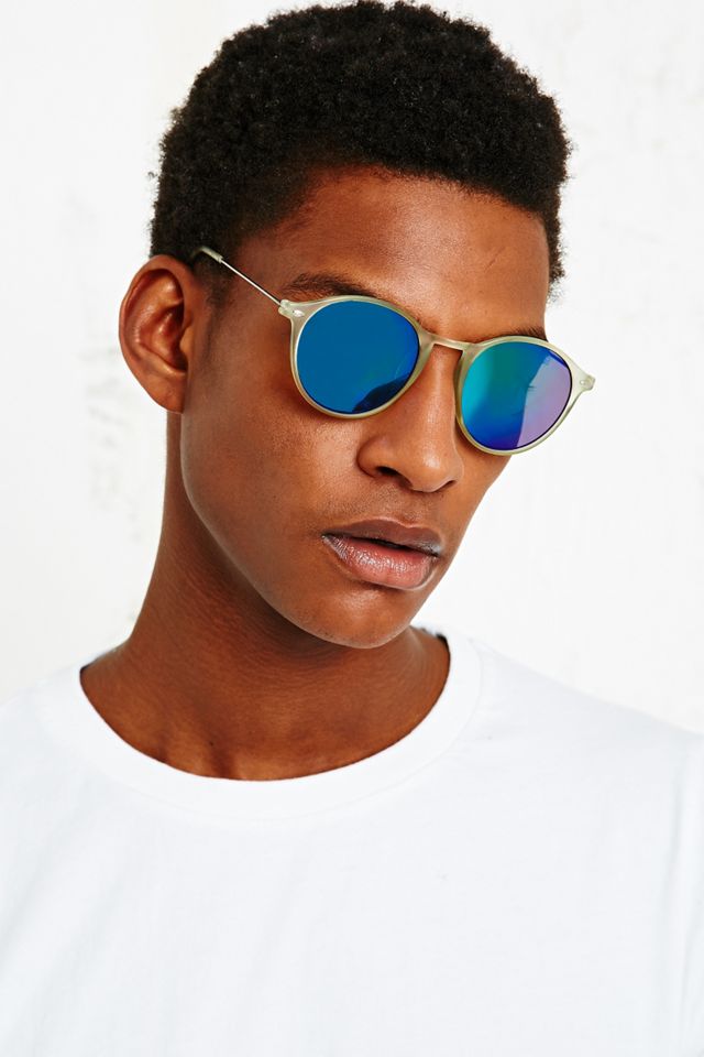 Lunettes de soleil rondes à verres Revo vert glacé #3