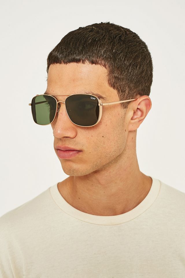 Quay Weekend Warrior Gold Lens Sunglasses | Urban Outfitters UK